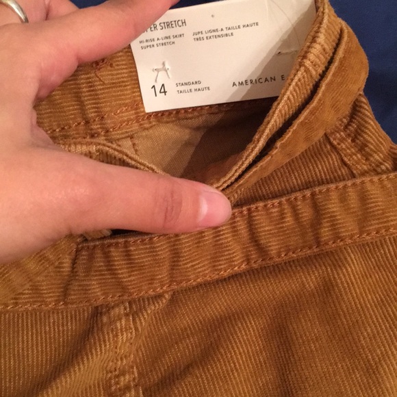 Corduroy a line button up skirt - Picture 3 of 4